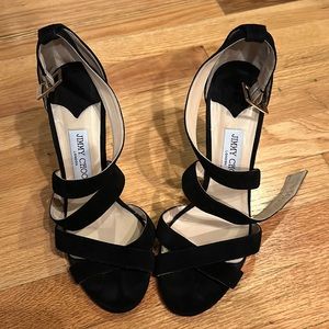 Jimmy Choo Black Strap Heel